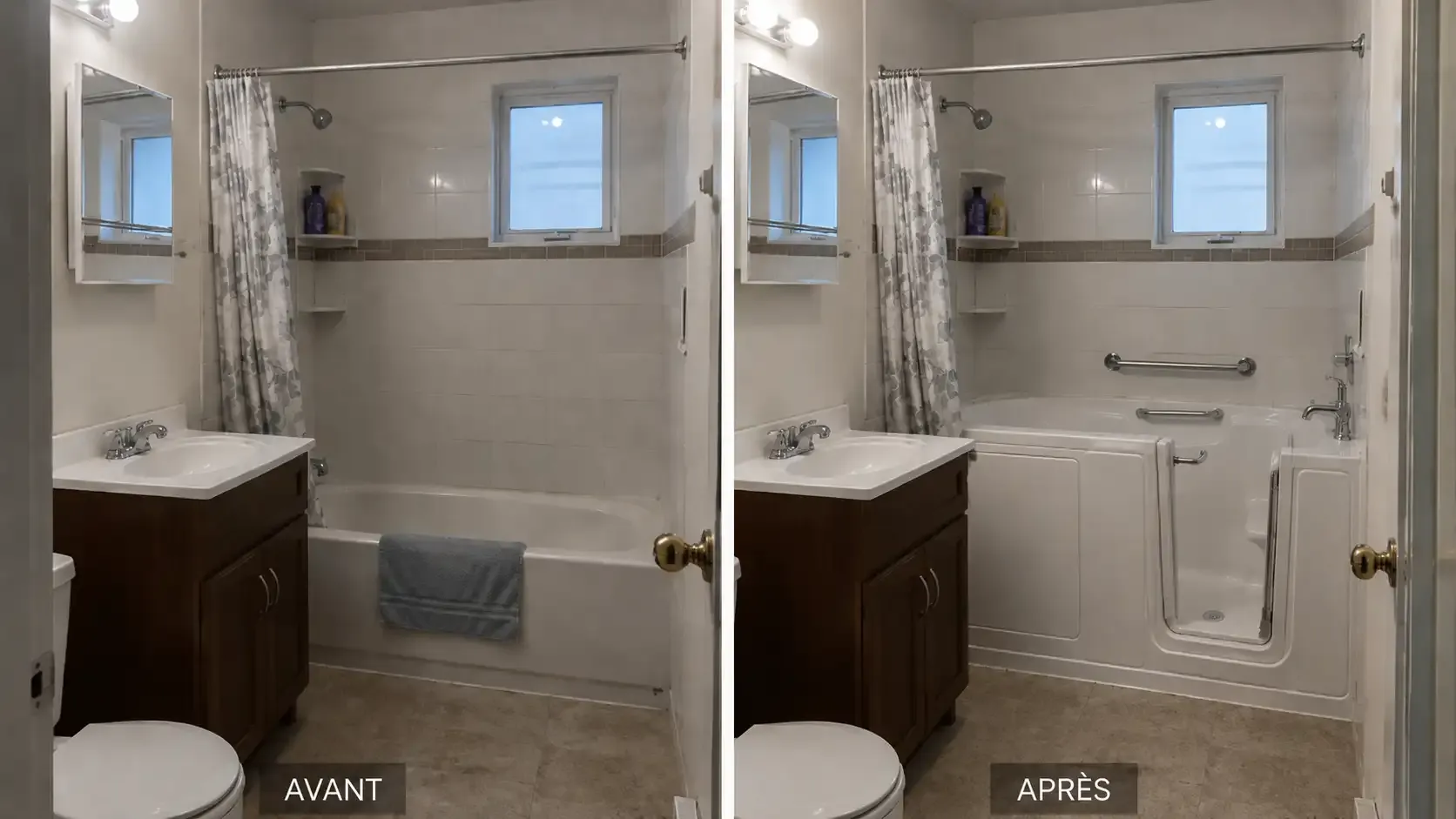 Image installateur douche senior 2 baignoire porte senior